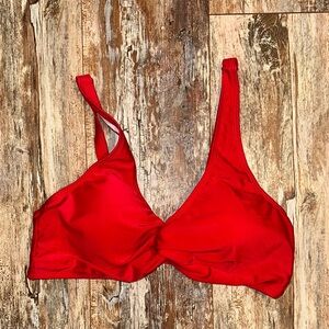SHEIN Red Bikini Top
